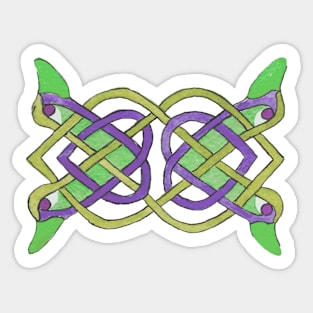 Celtic interlacing colors ter Sticker